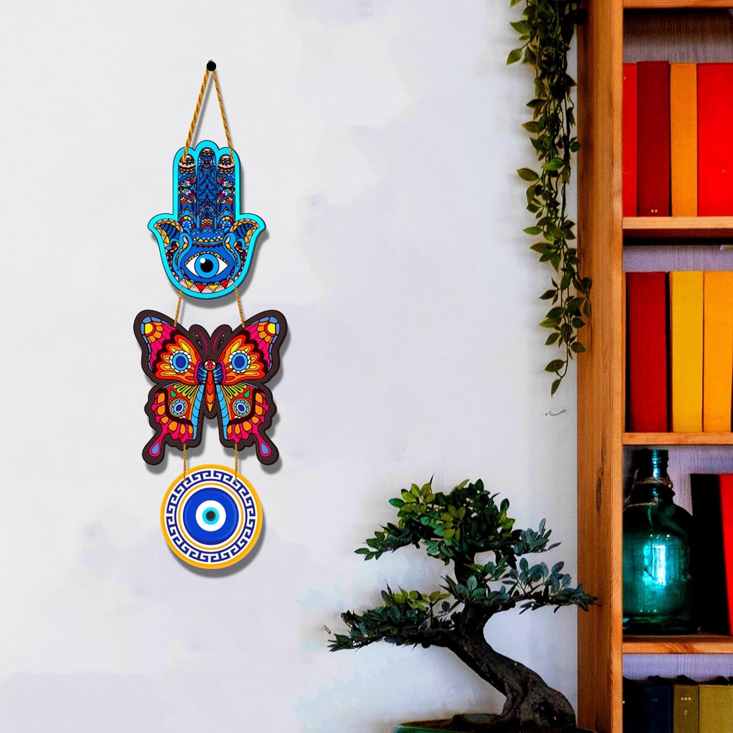 Evil Eye Wall Hanging with Hamsa Hand | Havenly Homes