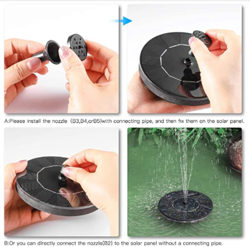 New Outdoor Fully Automatic Mini Solar Water Fountain