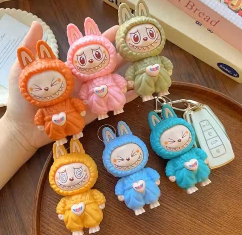 Labubu Keychain – Cute Kawaii Cartoon Keyring & Décor – Havenly Homes