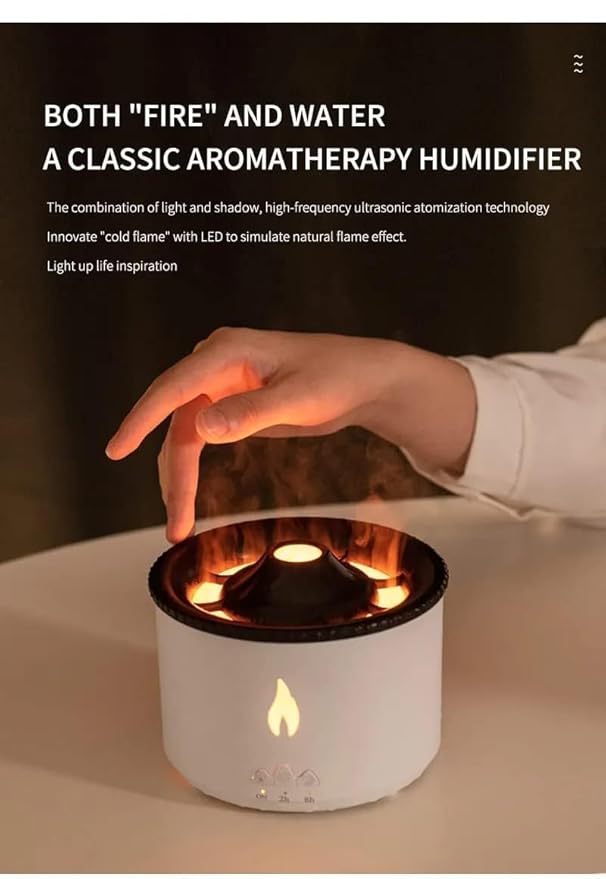 Flame & Volcano Essential Oil Diffuser | Home Décor & Diwali Gift
