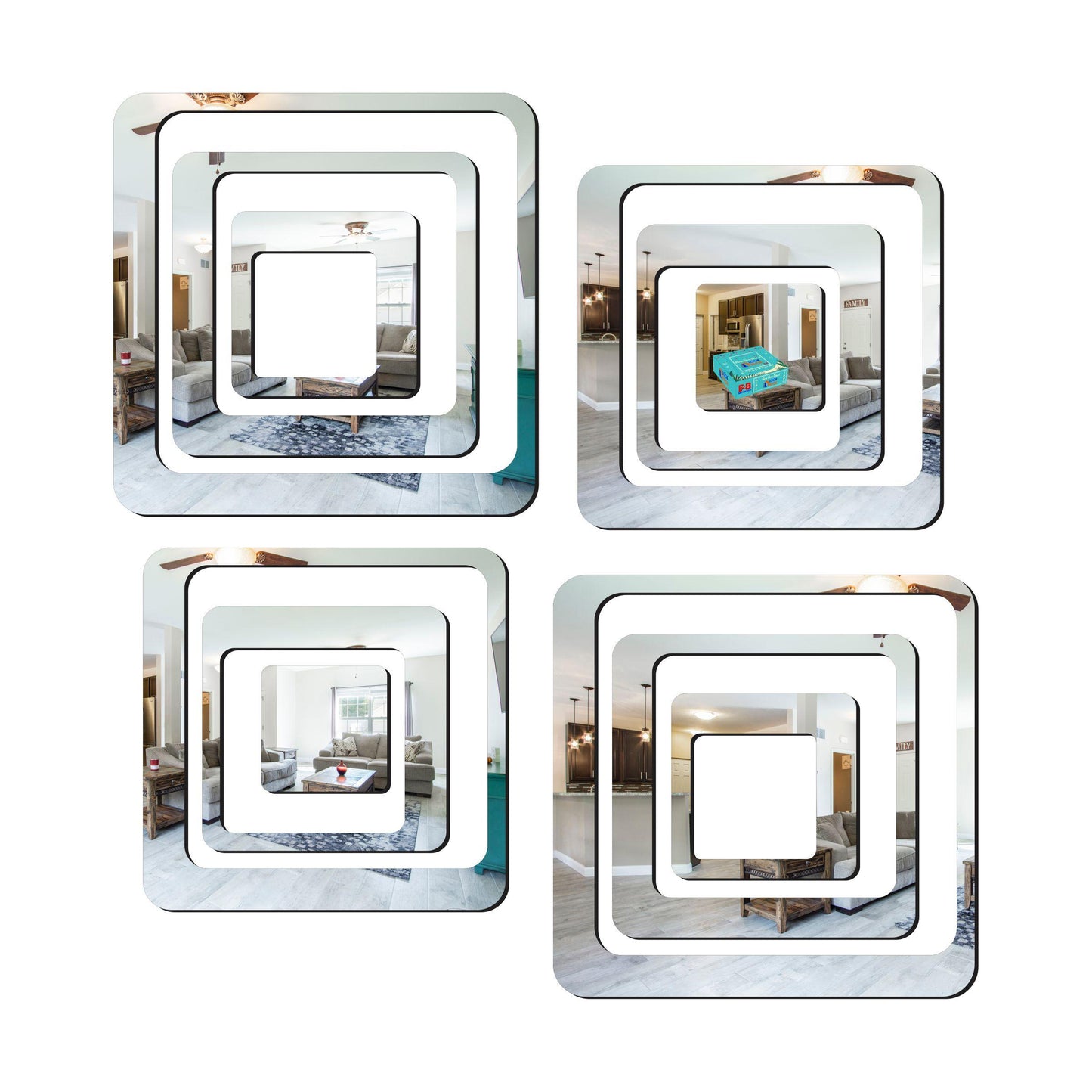 3D Acrylic Mirror Wall Sticker Decoration – Havenly Homes