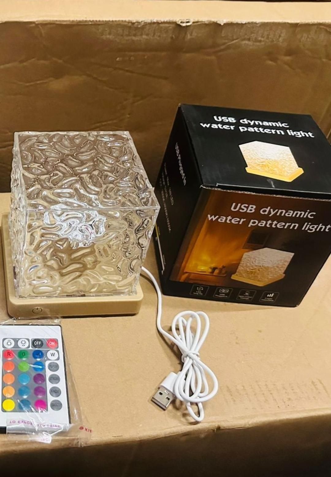 Rotating Water Ripple Night Light Aura Lamp – Havenly Homes
