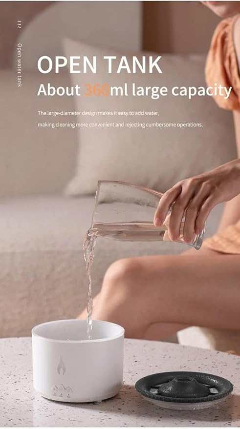 Flame & Volcano Essential Oil Diffuser | Home Décor & Diwali Gift