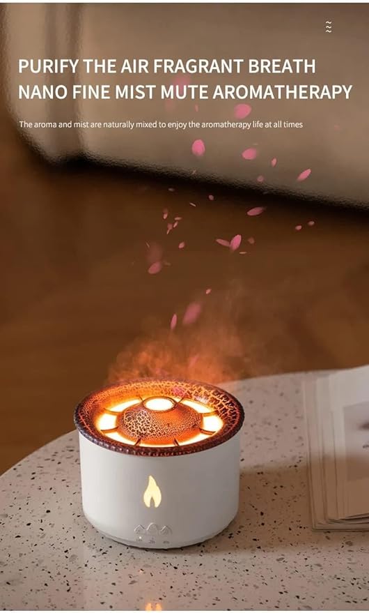 Flame & Volcano Essential Oil Diffuser | Home Décor & Diwali Gift