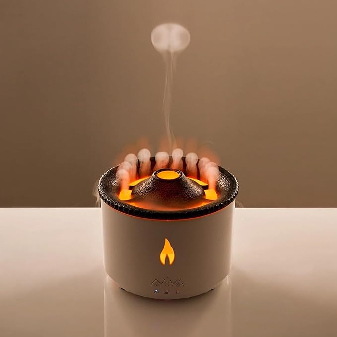 Flame & Volcano Essential Oil Diffuser | Home Décor & Diwali Gift
