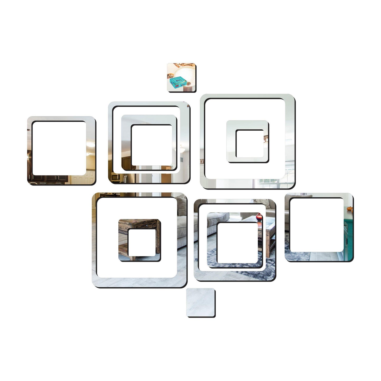 3D Acrylic Mirror Wall Sticker – Havenly Homes