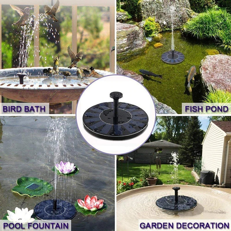 New Outdoor Fully Automatic Mini Solar Water Fountain