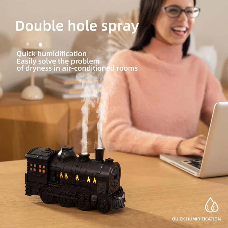 Mystiq Vintage Train Essential Oil Diffuser Havenly Homes