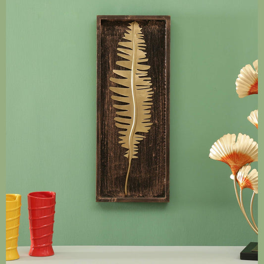 BAY LEAF Wall Décor Iron & MDF Leaf Design Home Decoration - Havenly Homes