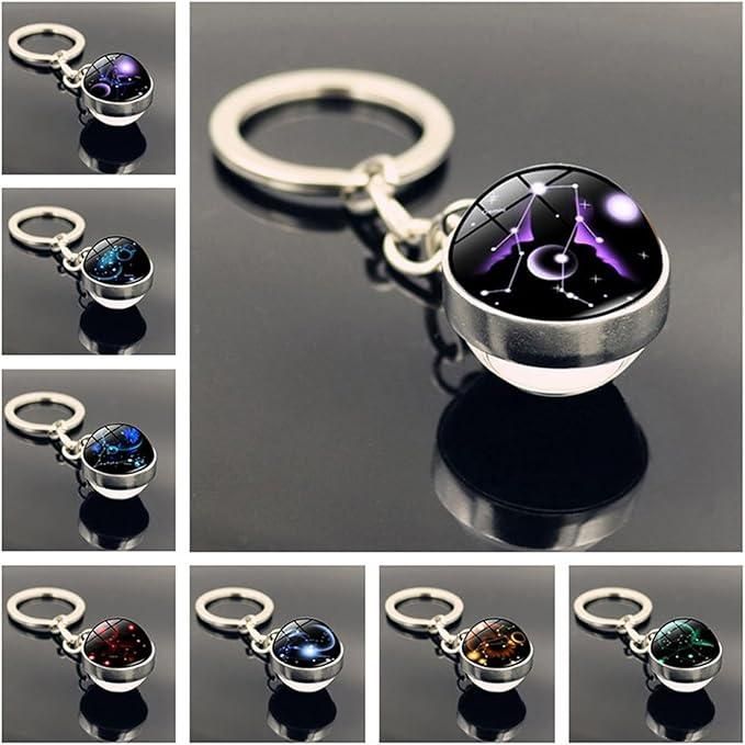 Zodiac Gemstone Keychain – Stylish Gift Accessory – Havenly Homes