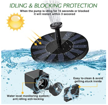 New Outdoor Fully Automatic Mini Solar Water Fountain