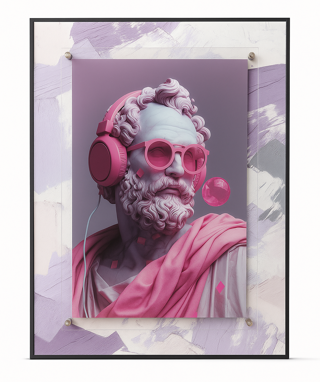 Modern Classical Art Frame Luxury Glass Frame Wall Decor for Home & Office