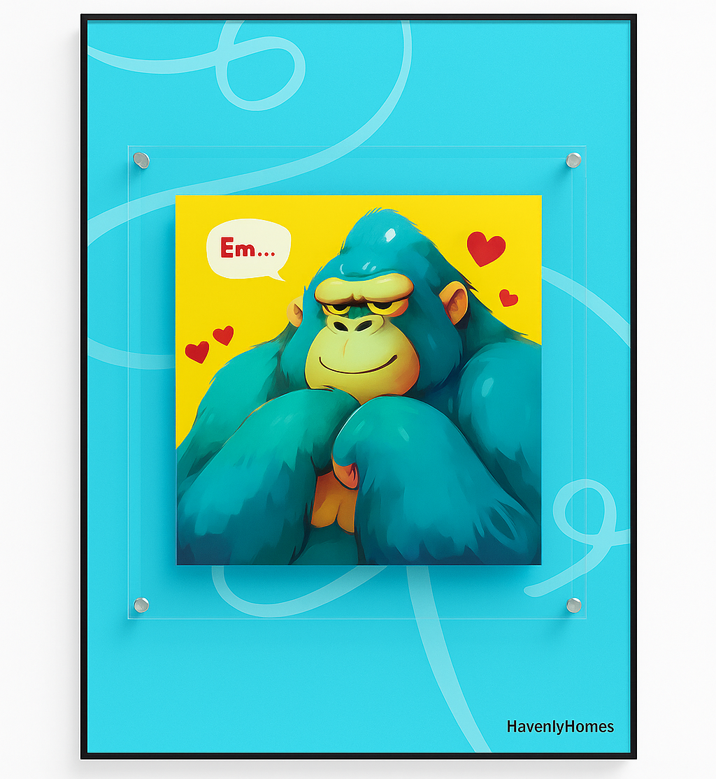 Blue Gorilla Pop Art Frame – Havenly Homes