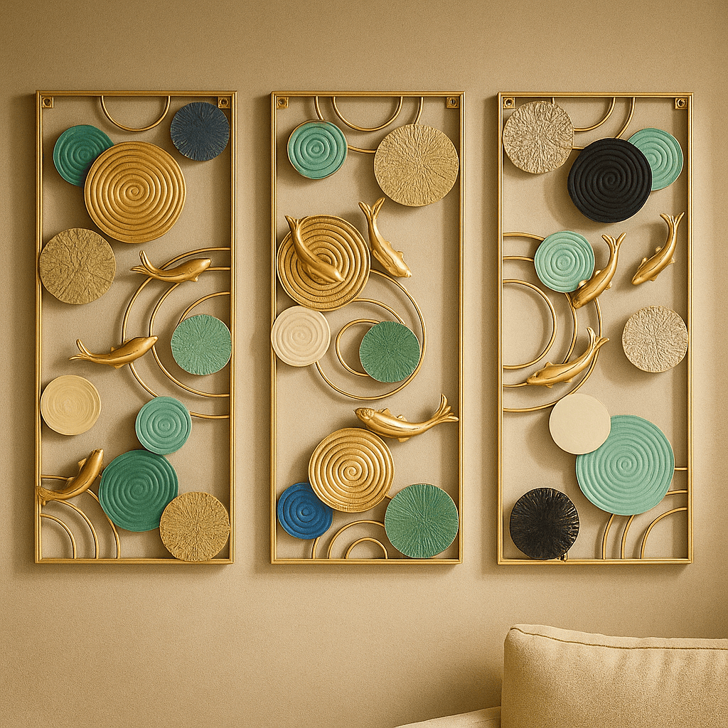 THE FINE FISH S3 | Premium Iron & MDF Wall Art | Havenly Homes - Havenly Homes