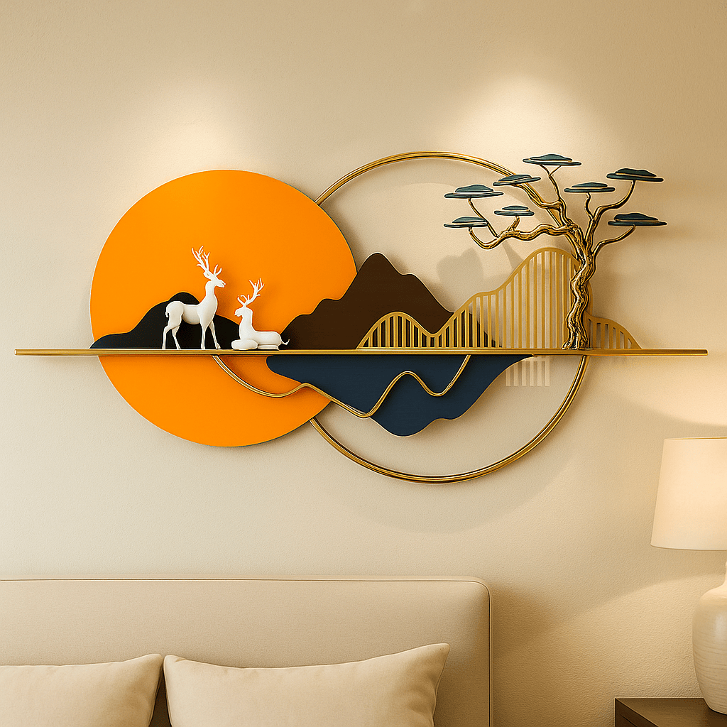 WHITE DEER MOUNT DECOR | Premium Iron & MDF Wall Art | Havenly Homes - Havenly Homes