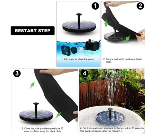 New Outdoor Fully Automatic Mini Solar Water Fountain