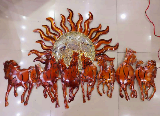 Sun Horse Acid Wall Décor Premium Iron Horse Wall Art – Havenly Homes - Havenly Homes