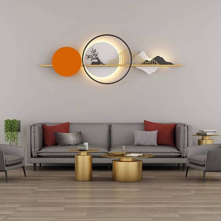 Arcadia Line Wall Art | Modern Iron & Steel Wall Décor | Havenly Homes - Havenly Homes