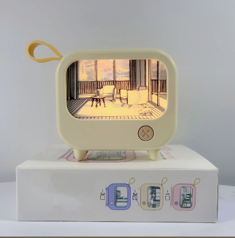 TV Painting LED Night Light Table Lamp | Havenly Homes