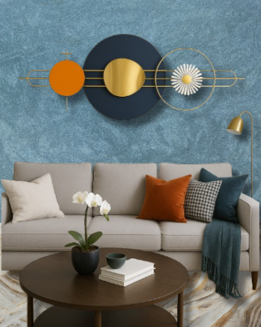 Modern Geometric Metal Wall Art Hailee Decor | Havenly Homes