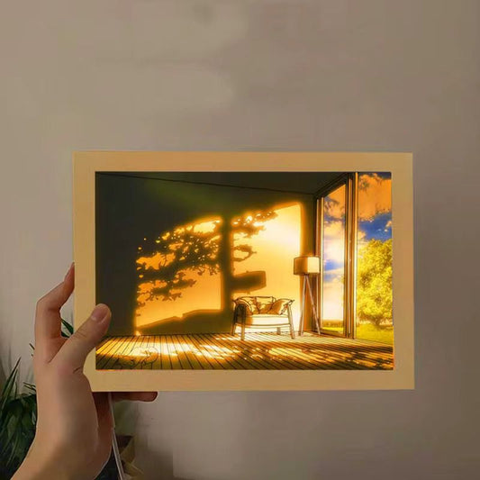 3D LED Painting Wooden Photo Frame Havenly Homes