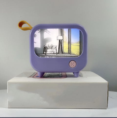 TV Painting LED Night Light Table Lamp | Havenly Homes