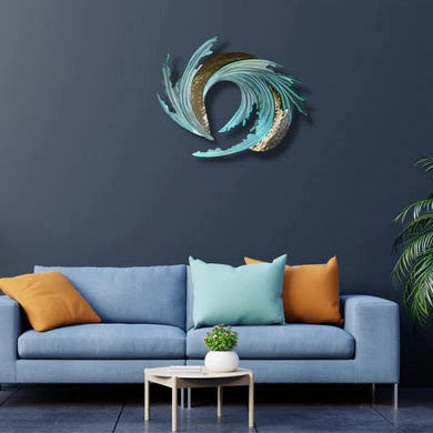 Sea Dragon Wall Décor Premium Iron Metal Wall Art for Home Decoration - Havenly Homes