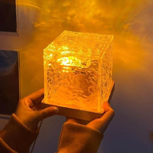 Rotating Water Ripple Night Light Aura Lamp – Havenly Homes
