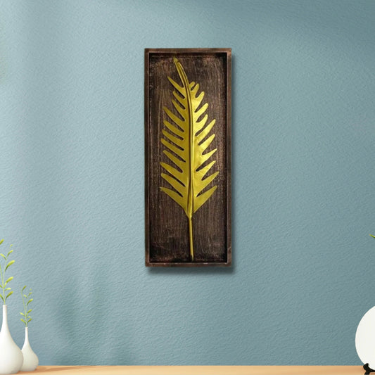 Tally Palm Leaf Wall Décor Iron & MDF Leaf Design Home Decoration - Havenly Homes