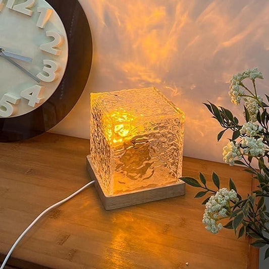 Rotating Water Ripple Night Light Aura Lamp – Havenly Homes