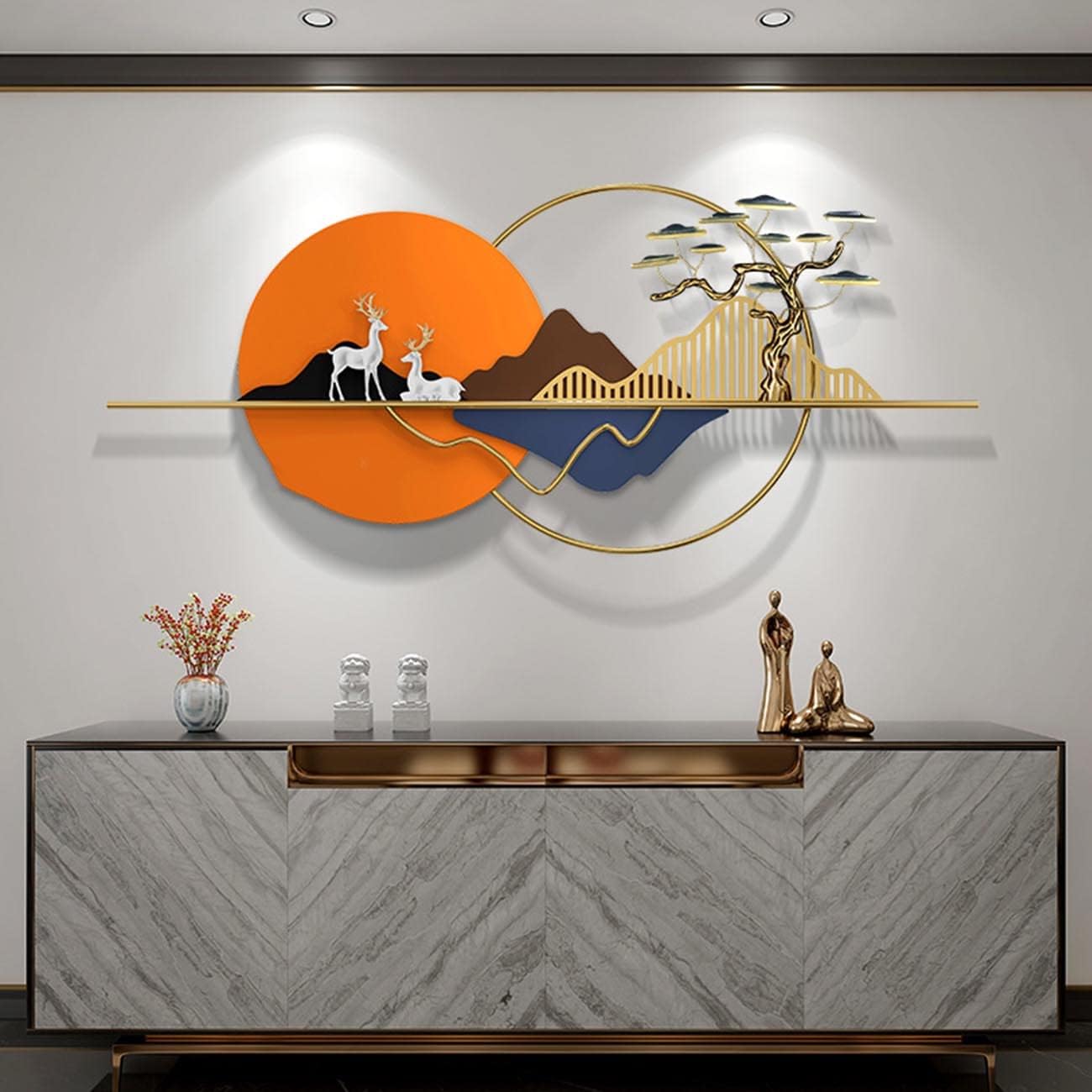 WHITE DEER MOUNT DECOR | Premium Iron & MDF Wall Art | Havenly Homes - Havenly Homes