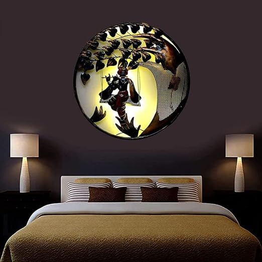 Wall Décor Ring Krishna – Premium Metal Krishna Wall Art for Home Décor - Havenly Homes