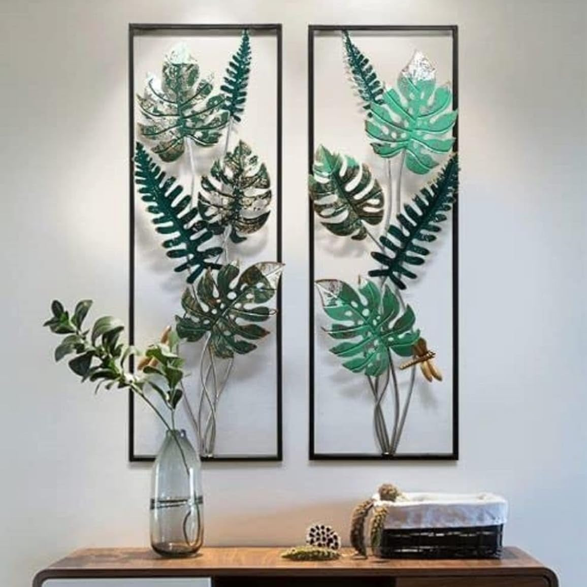 Palm Leaf Frame S2 – Elegant Iron Wall Décor | Home & Room Decoration - Havenly Homes