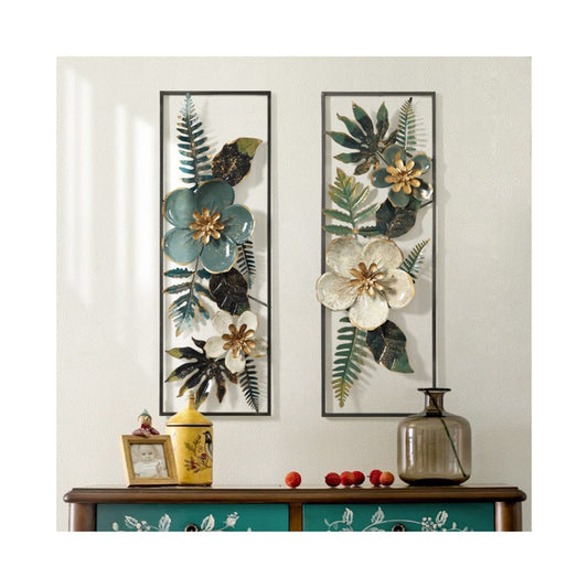 White N Green Panel – Metal Wall Décor | Home & Room Decoration - Havenly Homes