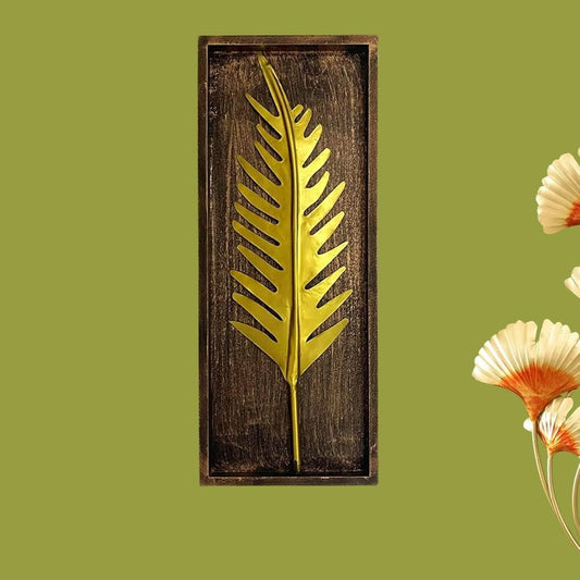 Tally Palm Leaf Wall Décor Iron & MDF Leaf Design Home Decoration - Havenly Homes