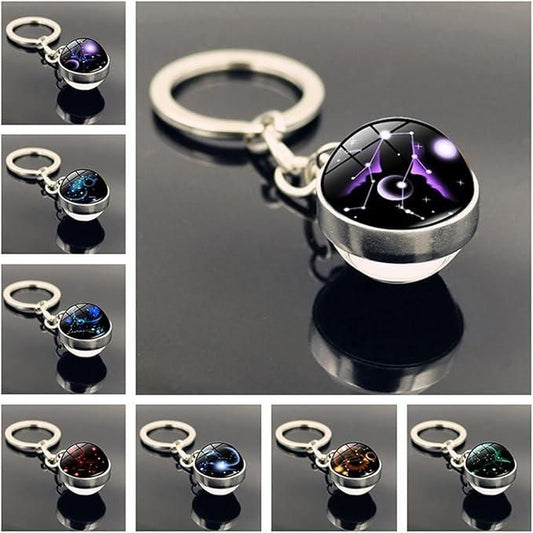 Zodiac Gemstone Keychain – Stylish Gift Accessory – Havenly Homes