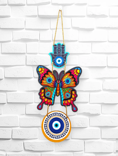 Evil Eye Wall Hanging with Hamsa Hand | Havenly Homes