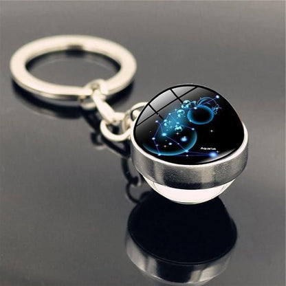 Zodiac Gemstone Keychain – Stylish Gift Accessory – Havenly Homes