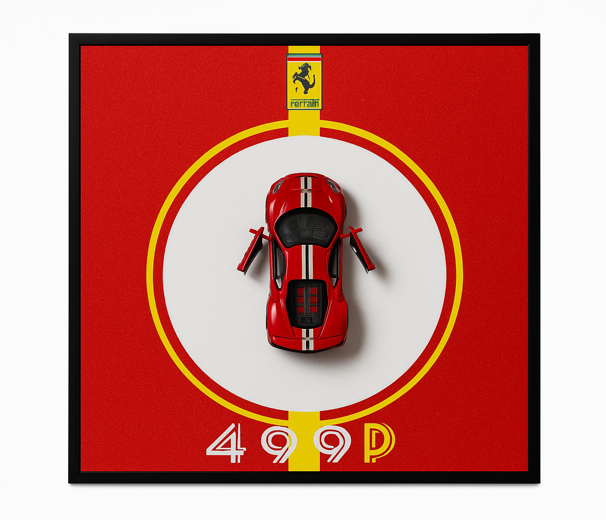 Ferrari 499P 3D Frame Décor | Premium Car Wall Art | Havenly Homes