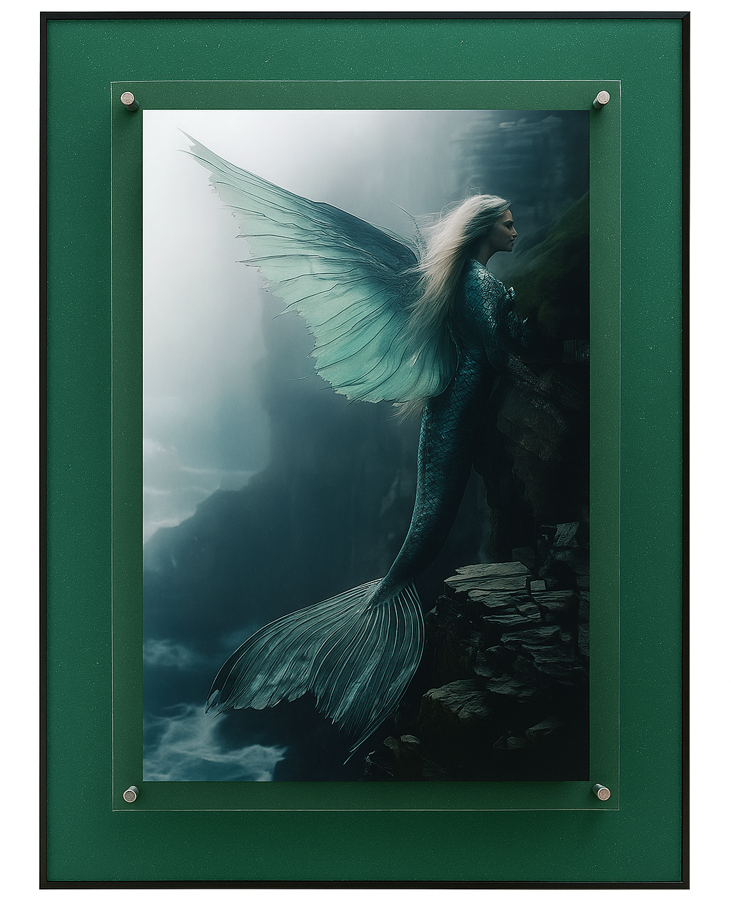 Mystic Mermaid Fantasy Wall Art Frame Havenly Homes