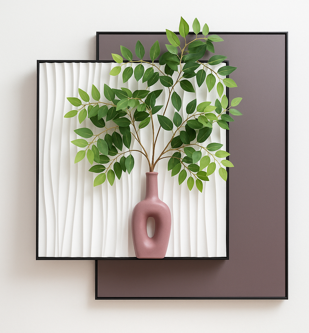 Modern 3D Botanical Vase Wall Art – Havenly Homes