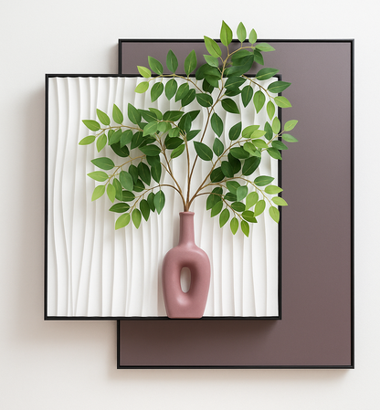 Modern 3D Botanical Vase Wall Art – Havenly Homes