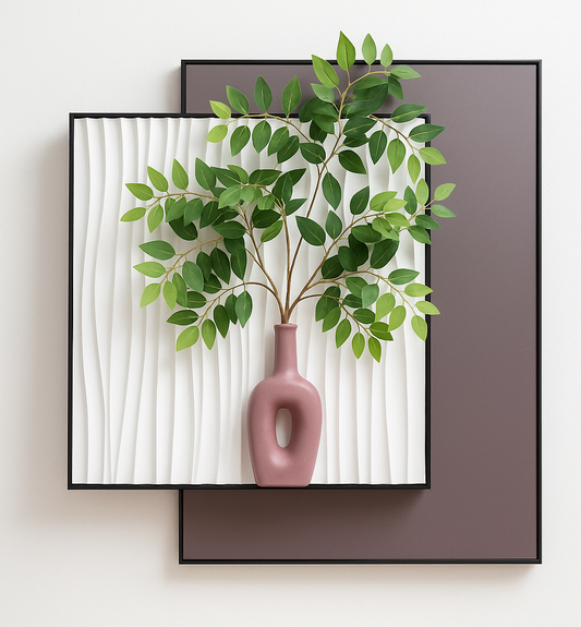 Modern 3D Botanical Vase Wall Art – Havenly Homes