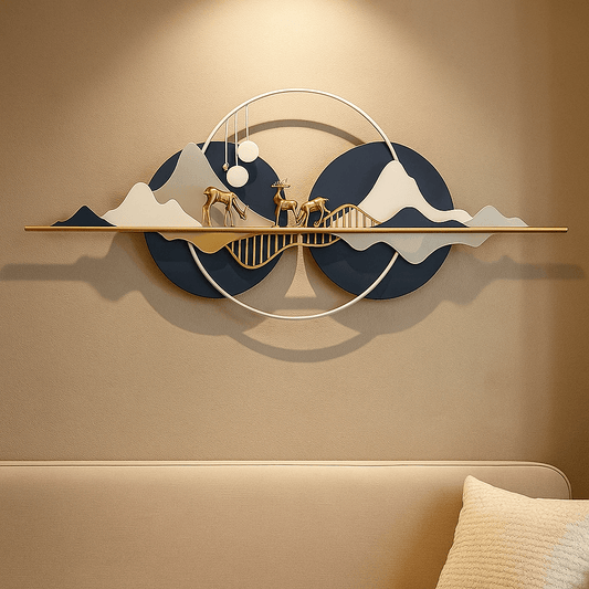 WHITE MOUNT DEER DECOR | Premium Iron Metal Wall Art | Havenly Homes - Havenly Homes