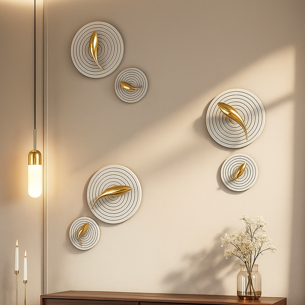 Fish Circle Frame S3 | Premium Handmade Metal Wall Art for Home Décor - Havenly Homes