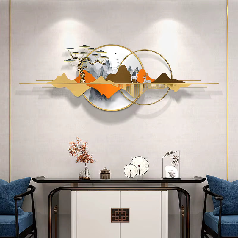 Artsy Rugs Decor | Modern Iron & MDF Metal Wall Art | Havenly Homes - Havenly Homes