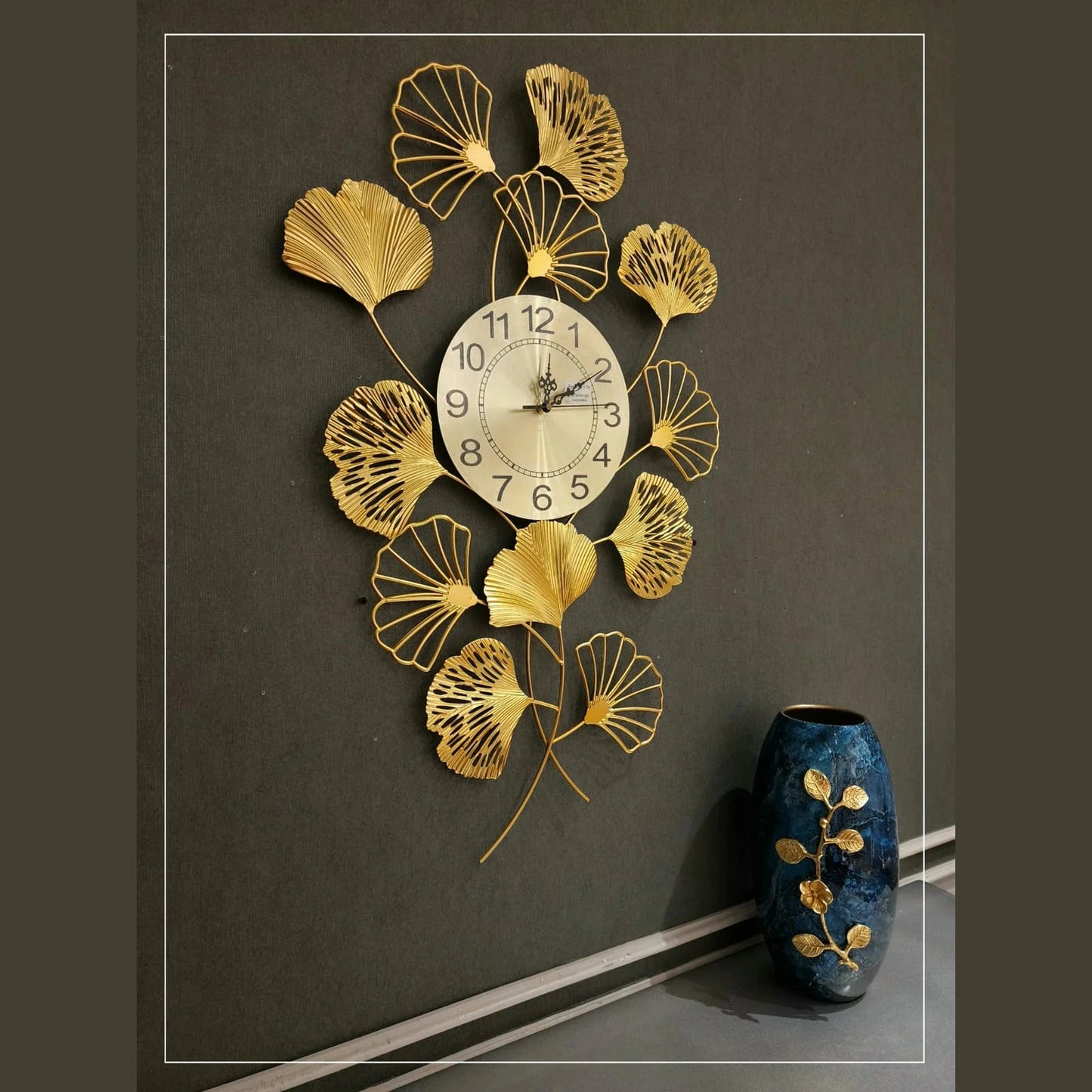Curtis Time Gold Metal Wall Clock Décor | Luxury Home Decoration - Havenly Homes