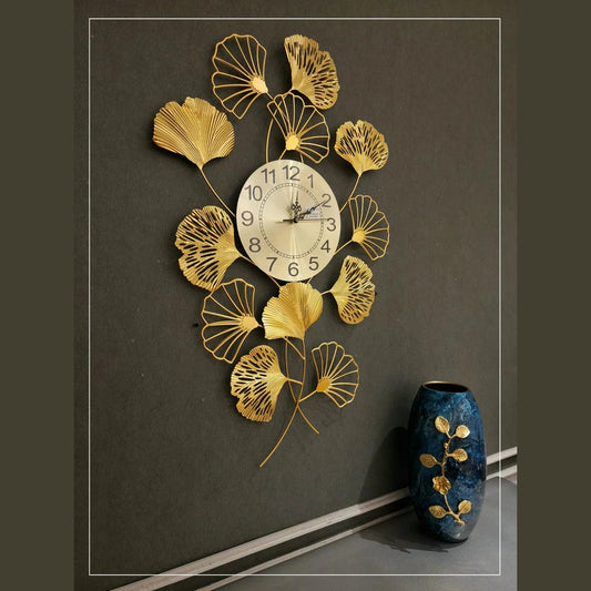 Curtis Time Gold Metal Wall Clock Décor | Luxury Home Decoration - Havenly Homes