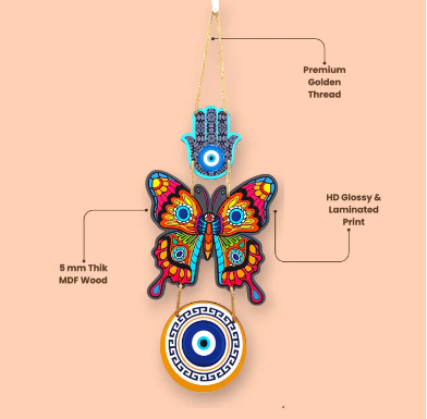 Evil Eye Wall Hanging with Hamsa Hand | Havenly Homes