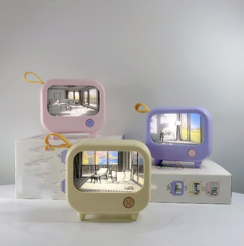 TV Painting LED Night Light Table Lamp | Havenly Homes